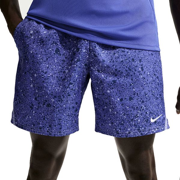 Nike Court Victory 7pulg. Short AOP - Men's - Lapis/Light Thistle