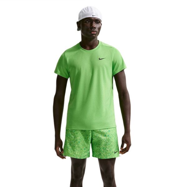 Nike Court Victory 7pulg. Short AOP - Men's - Mean Green/Lt Liquid Lime
