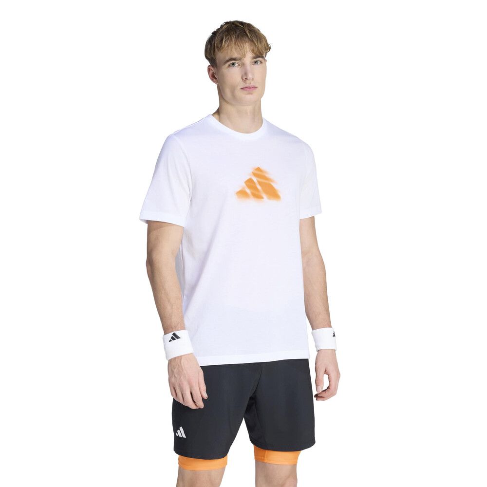 adidas Clay Graphic Tee - Men's - White