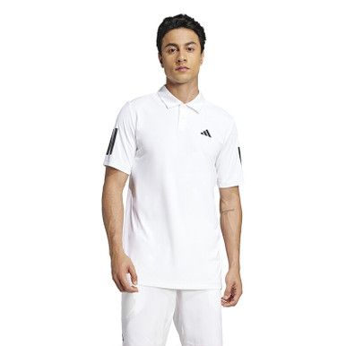 adidas Club 3 Stripes Polo - Men's - White