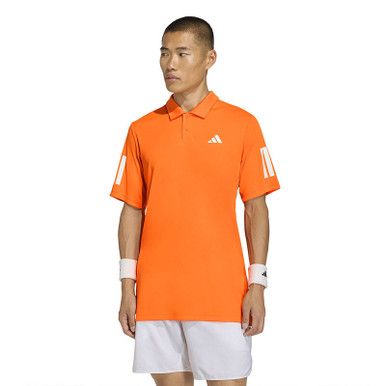 adidas Club 3 Stripes Polo - Men's - Pure Orange