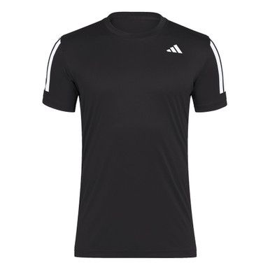 adidas Club 3 Stripes Tee - Men's - Black