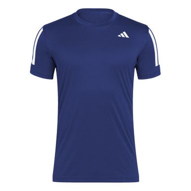 adidas Club 3 Stripes Tee - Men's - Dark Blue