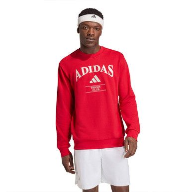 adidas Heritage Tennis Crewneck Sweatshirt - Men's - Power Red