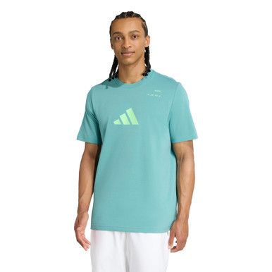 adidas Padel Category Graphic Tee - Men's - Powder Teal