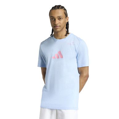 adidas Padel Category Graphic Tee - Men's - Glow Blue