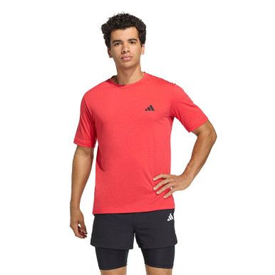 adidas Workout Essentials Feelready Tee - Men's - Pure Ruby