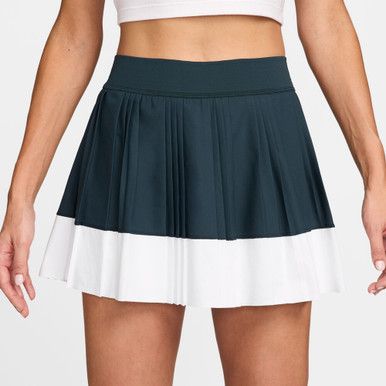 Nike Court Advantage Pleated Stripe Skirt - Women's - Armory Navy/White