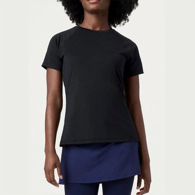 FILA Essentials Mesh Back Short Sleeve Top - Women's - Black