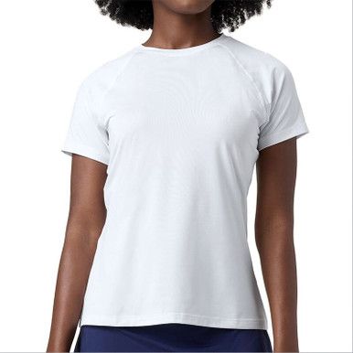 FILA Essentials Mesh Back Short Sleeve Top - Women's - White