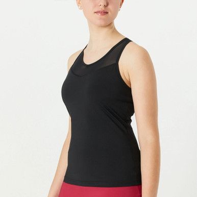 FILA Essentials Racerback Mesh Tank - Women's - Black