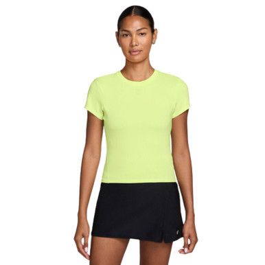 Nike Court Advantage Short Sleeve Top - Women's - Light Lemon Twist
