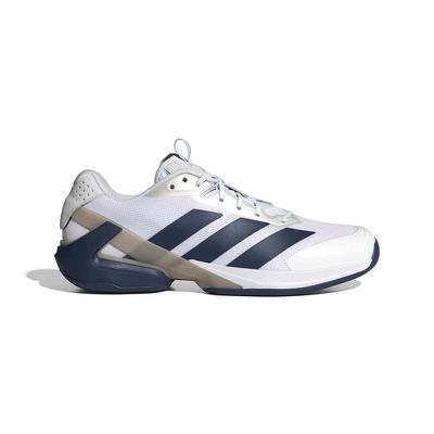 adidas Ubersonic 5 Clay - Men's - White/Dark Blue