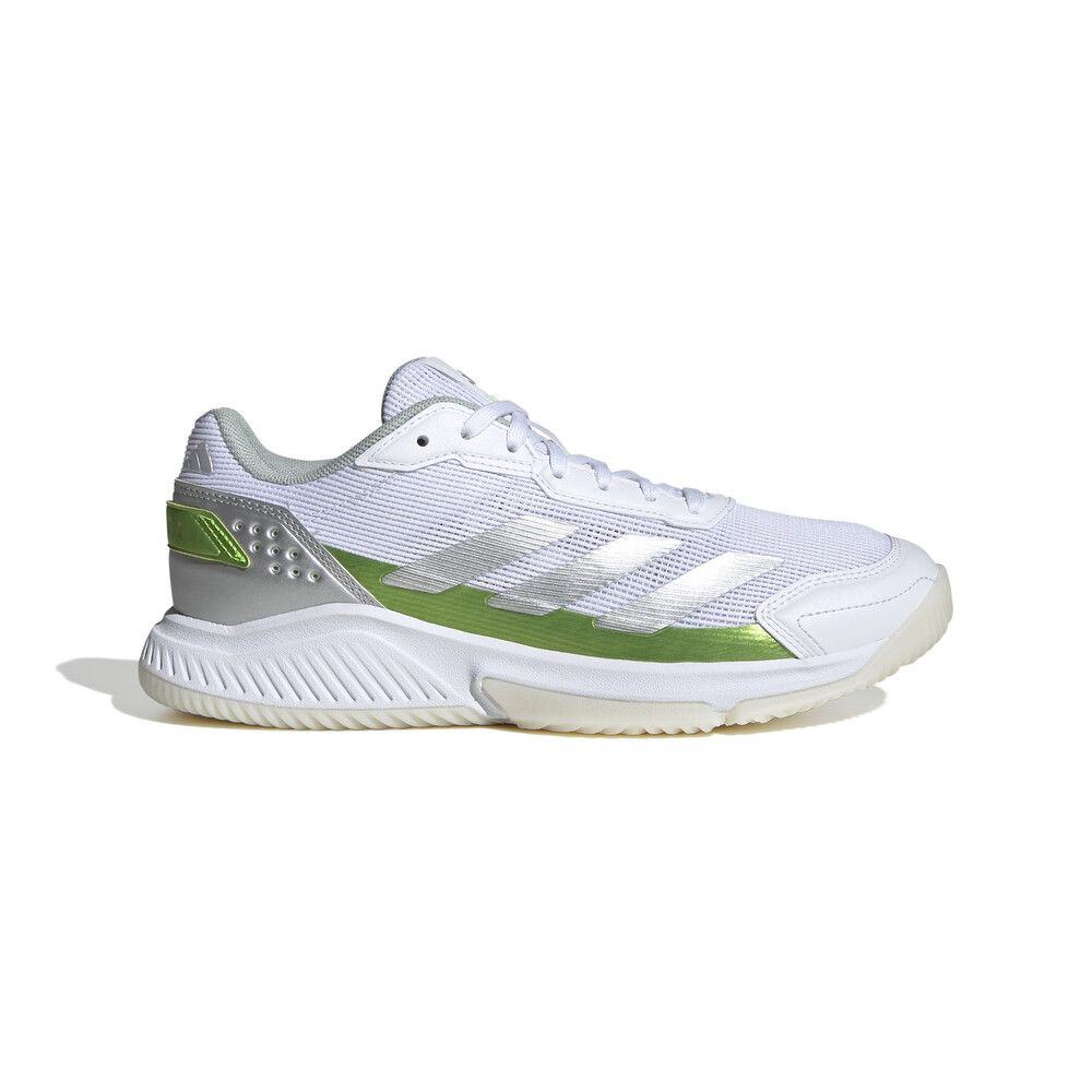 adidas Courtquick Padel - Women's - White/Silver/Lucid Lemon