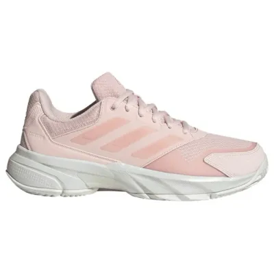adidas CourtJam Control 3 -Women's - White/Crystal Blue