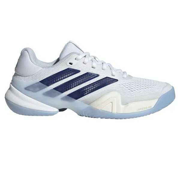 adidas Barricade 14 - Women's - White/Dark Blue