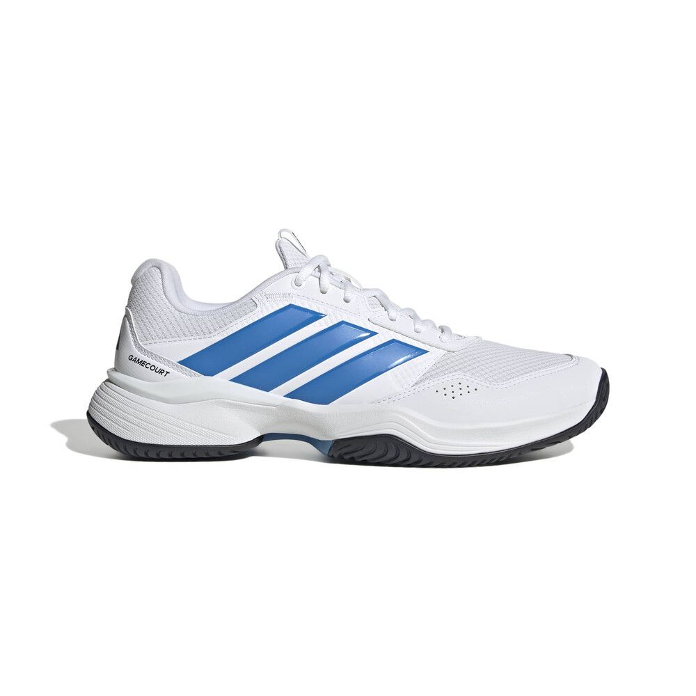 adidas GameCourt 3 - Men's - White/Lucid Ray Blue