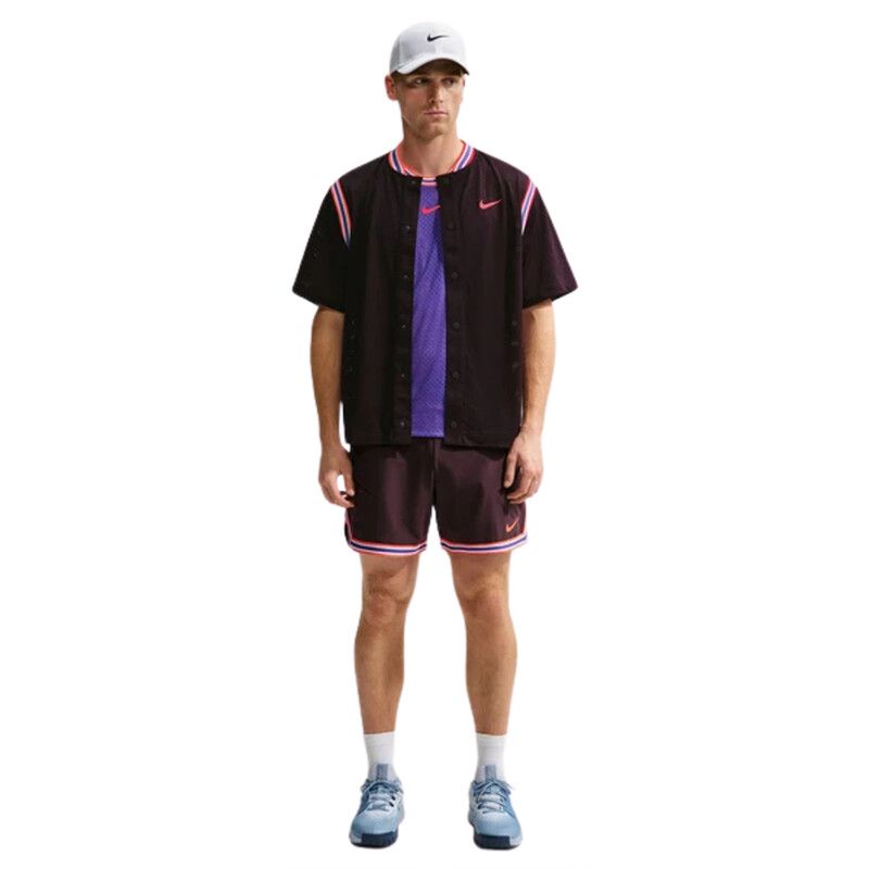 Nike Court Short Sleeve Button Up Top NY - Men's