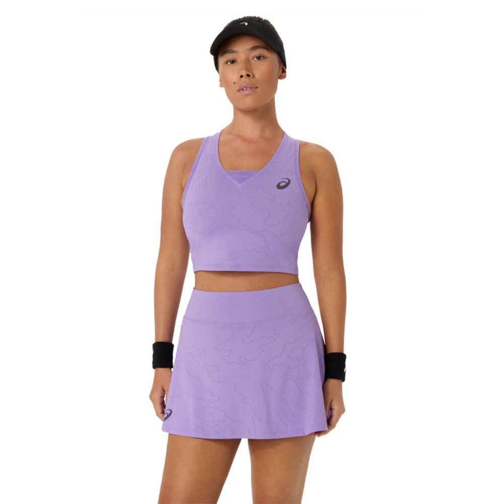 ASICS Match Jacquard Crop Top Night Energy - Women's