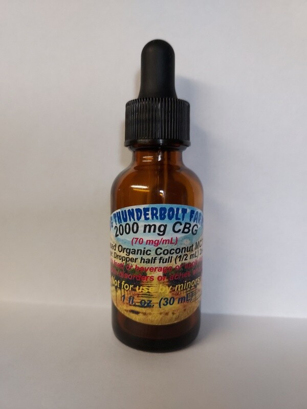 CBG Oil 2000 mg - 1 fl. oz. (30 mL) (70mg/mL)