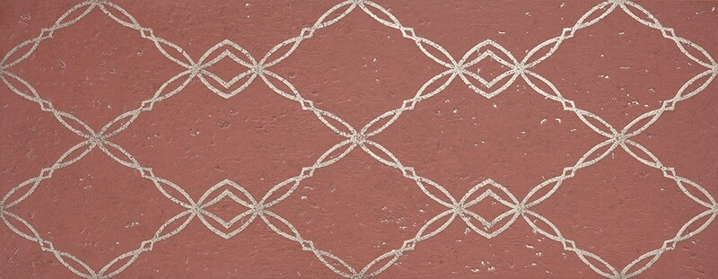 CERAM. GOLDSTONE BURGUNDY CHAIN 35X90