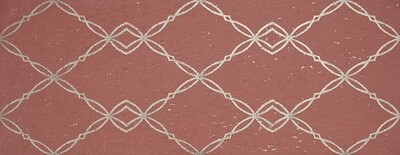 CERAM. GOLDSTONE BURGUNDY CHAIN 35X90