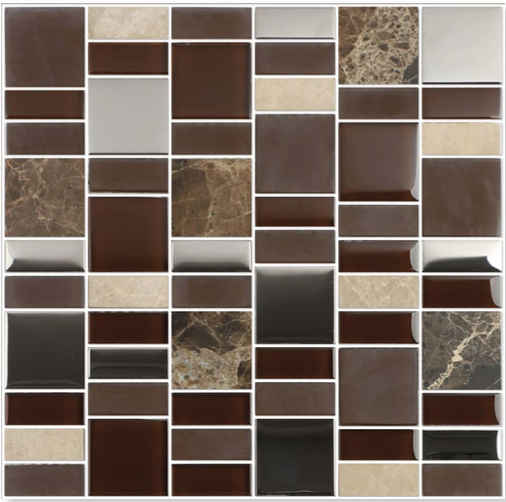 MOSAICO MARRON EMPERADOR 30X30