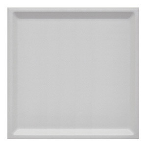 INSET L WHITE MATT 25X25