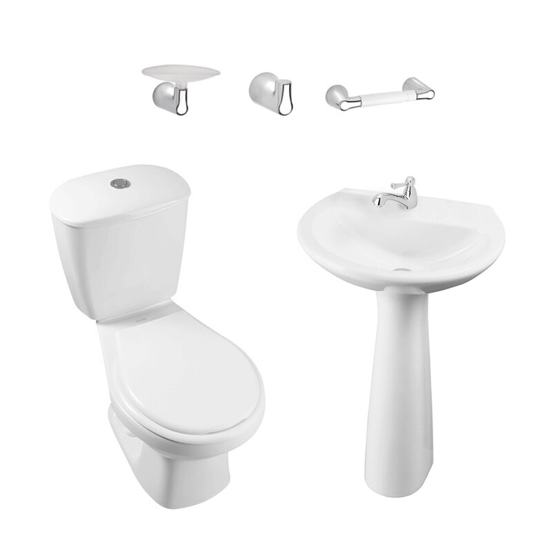 COMBO LAGUNA 4.8 BALTA CON PED BLANCO/ KIT SAN