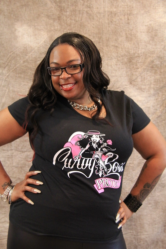 Curvy Boss Crew Neck Logo T-shirt 3X