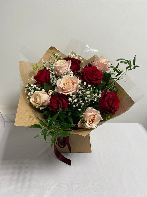 Pink and Red Rose Bouquet