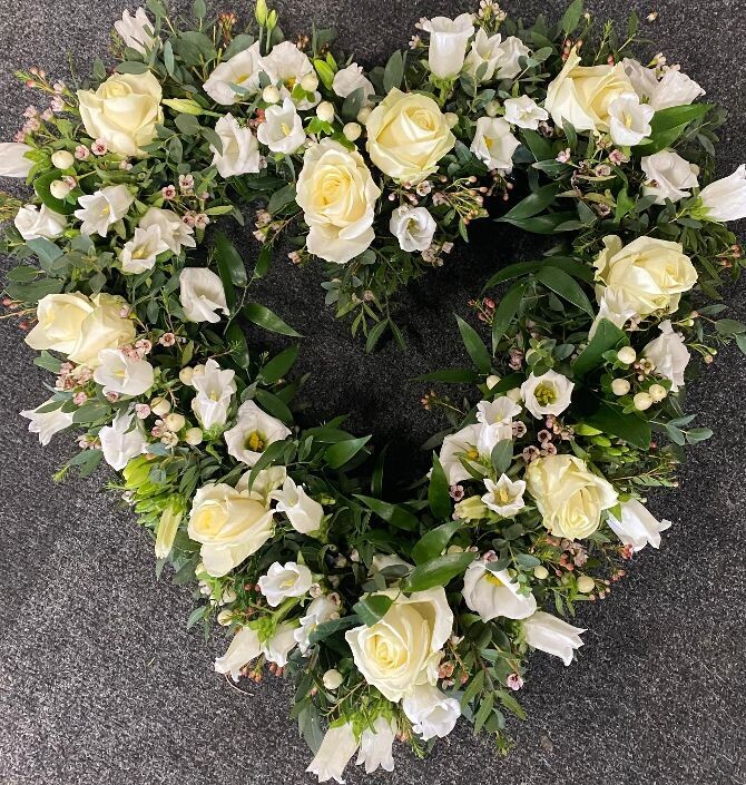 White and Green Heart