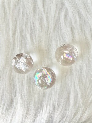 Rainbow Clear Quartz Spheres
