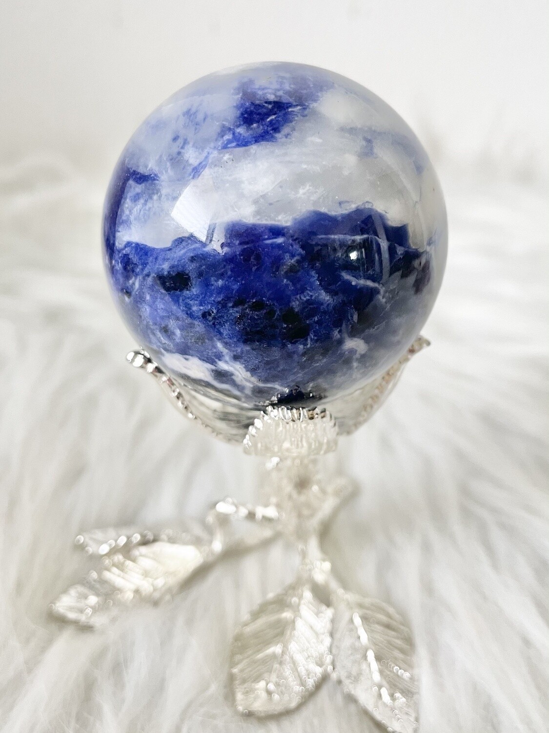 Clarity of Thought Sodalite Sphere