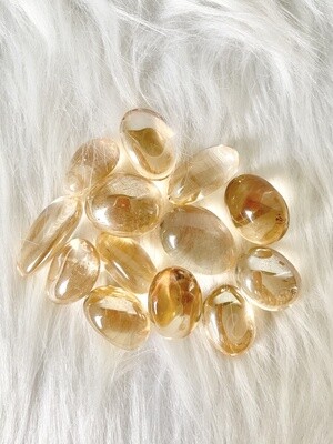 Golden Aura Quartz Tumbles
