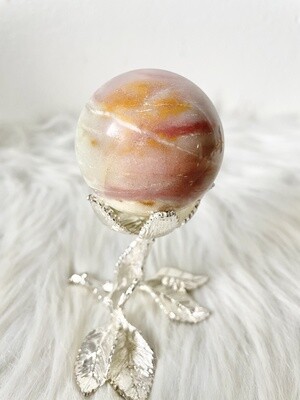 Sunset Rays Sky Blue Quartz Sphere