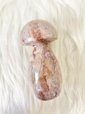 Orange Peel Ocean Jasper Mushroom