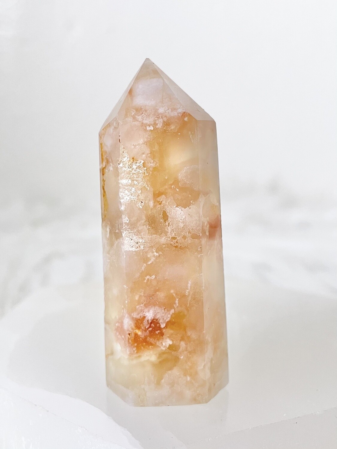 Almost Autumn Flower Agate Tower