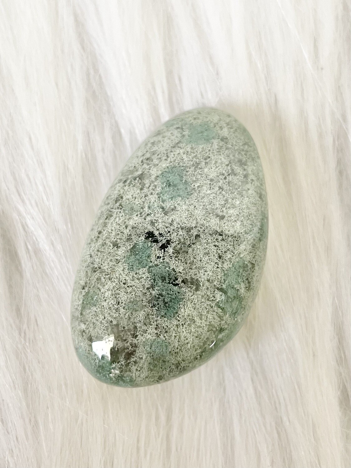 Feathery Moss Agate Tumble