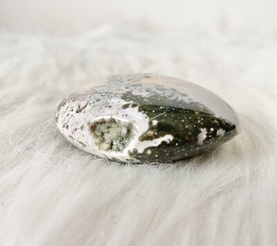 Watermelon Snow Ocean Jasper Palmstone