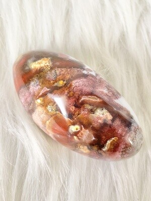 Flower Painting Ocean Jasper Palmstone