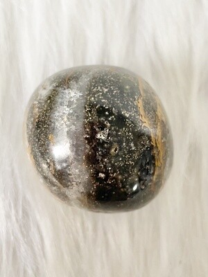 Sparkly Mustard Pie Ocean Jasper Palmstone