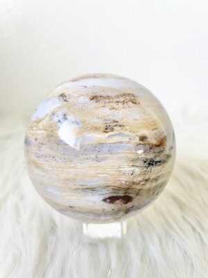 Picturesque Forever Ocean Jasper Sphere