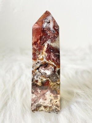 3 Little Piggies Batik Jasper Tower with Druzy