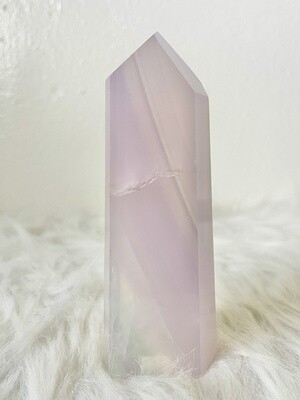 Beauty Queen Sash Yttrium Fluorite Tower