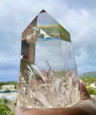 Queen's Heirloom Grade AA Champagne Citrine Tower