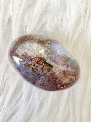 Pink Fields Ocean Jasper Palmstone