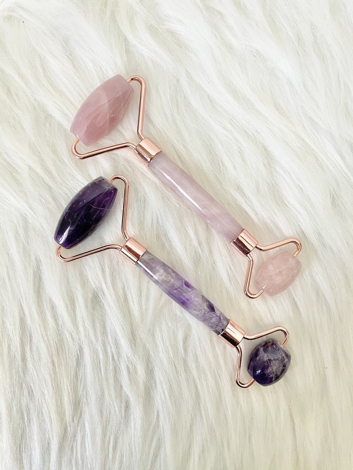 Spa Day Amethyst Rose Gold Plated Roller