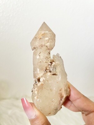 Smoky Angel Smoky Elestial Quartz with Scepter