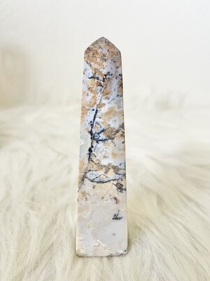Crooked Forest Blue Dendritic Agate Tower
